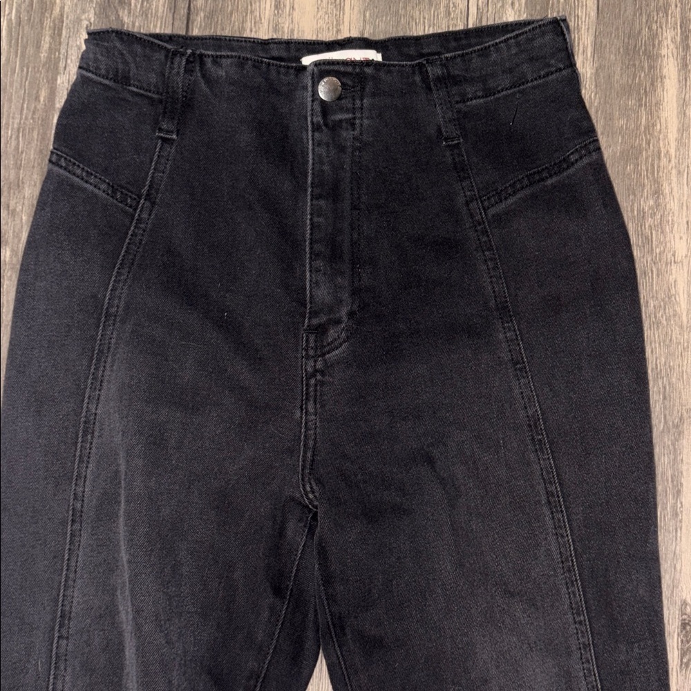 Vibrant M.i.U HIGH WAISTED flare leg jeans - woman’s  size 28 - Picture 3 of 9
